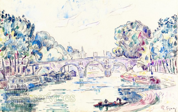 Paul Signac - Ansicht von Paris - View of Paris